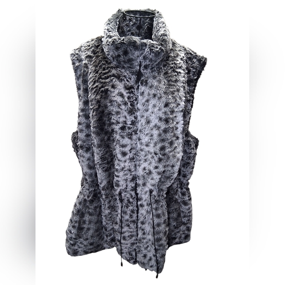 Db Established 1962 Jackets & Blazers - REVERSIBLE Gray Faux Fur Vest